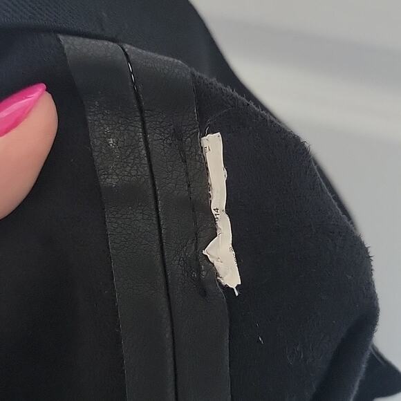 Mango Leather Effect Slim Trouser Pants, XL - Picture 8 of 8